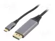 ADAPTERI - USB 3.0 - DISPLAYPORT-PISTOKE,USB C PISTOKE - 1,8M - USB kaapelit ja adapterit - CC-USB3C-DPF-01-6 - 1