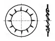 ALUSLEVY - SISÄLTÄ HAMMASTETTU - M3 - D=6MM - H=0,4MM - DIN 6798J - Aluslevyt ja prikat - B3BN676 - 1