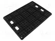 JALUSTA LEVYILLE - ESD - 357X257X14MM - MUSTA - 100°C - ESD rasiat, laatikot - ERS-253040006 - 2