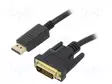 KAAPELI - DISPLAYPORT-PISTOKE,DVI-D (24+1) PISTOKE - PVC - 1,8M - HDMI, DVI, DisplayPort johdot - CC-DPM-DVIM-6 - 1