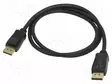 KAAPELI - DISPLAYPORT-PISTOKE,MOLEMMIN PUOLIN - PVC - 1M - MUSTA - HDMI, DVI, DisplayPort johdot - GOOBAY-61696 - 1
