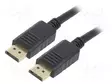 KAAPELI - DISPLAYPORT-PISTOKE,MOLEMMIN PUOLIN - PVC - 1,8M - MUSTA - HDMI, DVI, DisplayPort johdot - CC-DP2-6 - 1