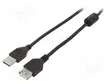 KAAPELI - USB 2.0 - USB A RASIA,USB A PISTOKE - KULLATTU - 1,8M - CU - USB kaapelit ja adapterit - CCF-USB2-AMAF-6 - 1