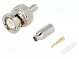 LIITIN: BNC - PISTOKE - UROS - SUORA - 50OHM - ØMAKS: 2,8MM - PURISTUS - BNC liittimet - BNC-106 - 1