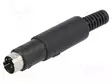 LIITIN: DIN MINI - PISTOKE - UROS - PIN: 6 - JUOTETTAVA - JOHTOON - Mini DIN liittimet - MDC-006 - 1