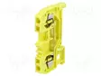 LIITIN: KISKO-280 - 24A - 800V - JOUSIPURISTIN - KELTAINEN - NAVAT: 1 - Kiskoliittimet - 280-906 - 1