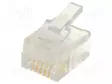 LIITIN: RJ12 - PISTOKE - PIN: 6 - 6P6C - JOHTOON - IDC,PURISTUS - RJ liittimet - 940-SP-3066 - 1