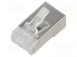 LIITIN: RJ45 - PISTOKE - PIN: 8 - CAT: 6 - SUOJATTU - 8P8C - JOHTOON - IDC - RJ liittimet - 54556 - 1