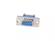 SUBD CONNECTOR FOR FLATCABLE, STRAIGHT, WITH FLANGE, 2.54mm, 9P FEMALE - D liittimet lattakaapeliin - CC056 - 1