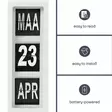 WALL FLIP CLOCK WITH CALENDAR - 31 x 31 cm - DUTCH VERSION - Kellot ja sääasemat - WC106 - 4