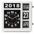 WALL FLIP CLOCK WITH CALENDAR - 31 x 31 cm - DUTCH VERSION - Kellot ja sääasemat - WC106 - 1