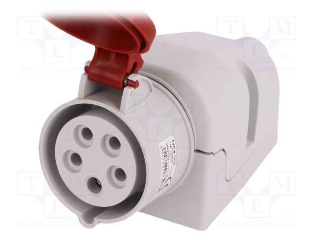 3-VAIHE N LIITINAARAS - 16A - 400VAC - AC liittimet ja rungot - PB.1036 - 1