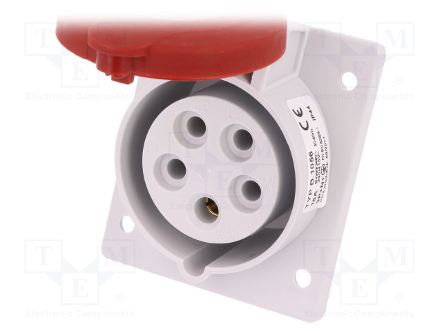 3-VAIHE N LIITINAARAS - 16A - 400VAC - AC liittimet ja rungot - PB.1056 - 1