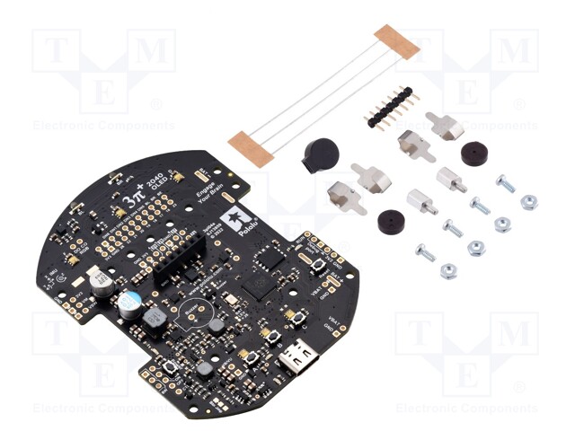 3PI+ - VARAOSA: PERUSLEVY - 2,7÷8,5VDC - 3,3V - 1,8A - UP: RP2040 - CH: 2 - Robottialustat ja kotelot - POLOLU-5006 - 1