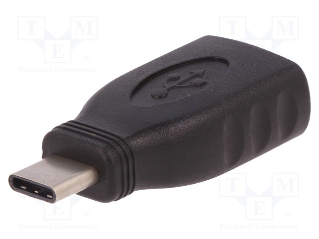 ADAPTERI - USB 2.0 - USB A RASIA,USB C PISTOKE - USB kaapelit ja adapterit - QOLTEC-50396 - 1