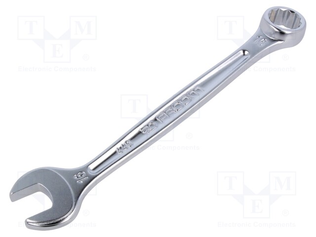 WRENCH: COMBINATION SPANNER - DOUBLE-SIDED - 16MM - L: 195MM - SATIN - Vääntötyökalut ja kiintolenkit - FACOM-440.16 - 1