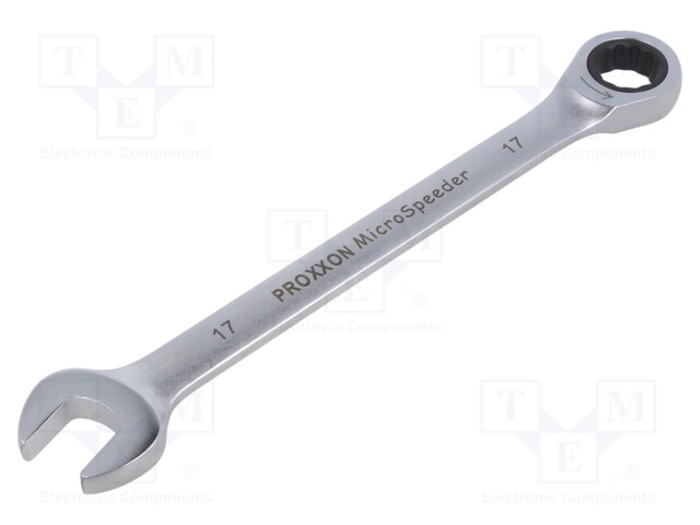 WRENCH: COMBINATION SPANNER - RATTLE - 17MM - MICROSPEEDER - Vääntötyökalut ja kiintolenkit - PR23266 - 1