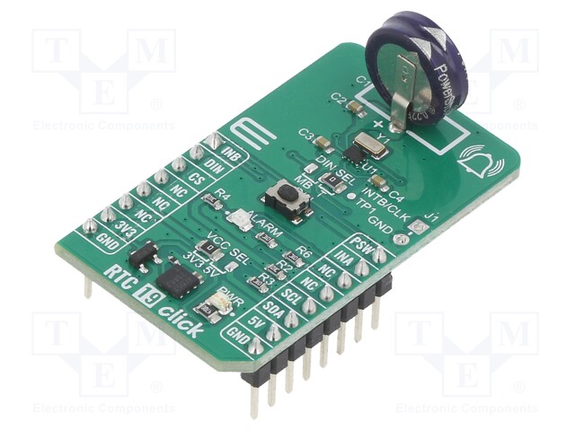 CLICK BOARD - PROTOTYYPPIPIIRILEVY - KOMP: MAX31334 - RTC - Laajennuslevyt - MIKROE-5426 - 1