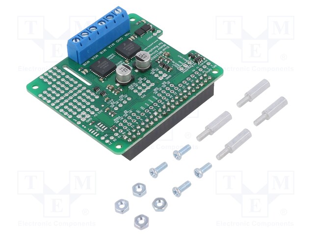 DC-MOOTTORIN OHJAIN - MC33926 - 20KHZ - PWM - 3A - 5÷28V - CH: 2 - Moottoreiden moduuliajurit - POLOLU-2756 - 1