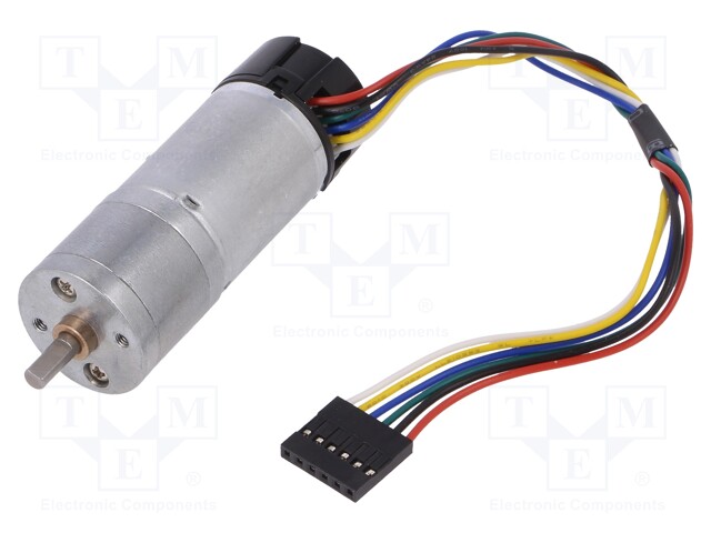 DC MOOTTORI ENKOODERILLA JA VAIHTEISTOLLA LP - 12VDC - 1,1A - DC moottorit - POLOLU-4886 - 1