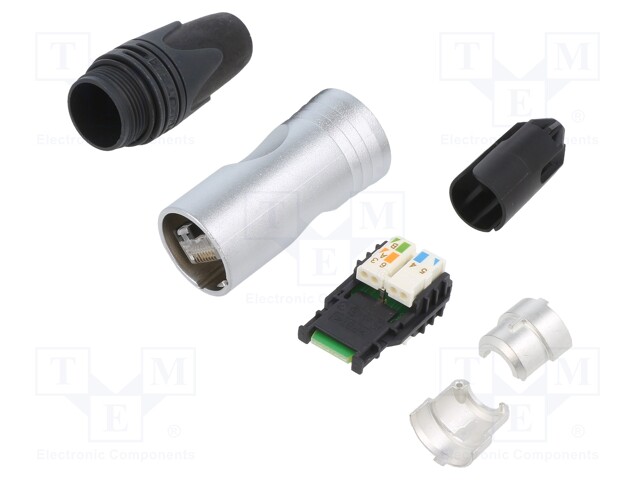 LIITIN: RJ45 - UROS - ETHERCON - PIN: 8 - JOHTOON - CAT: 6A - Erikoisliittimet - NTR-NE8MX6 - 1