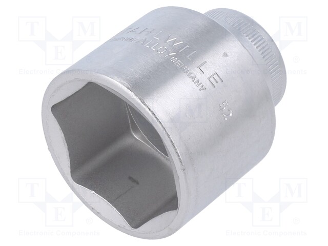 HYLSY - 6-KULMA,HYLSY-HEX 36MM - 1/2" - 52MM - KROMATTU TERÄS - Hylsyavaimet - ST-3030036 - 1