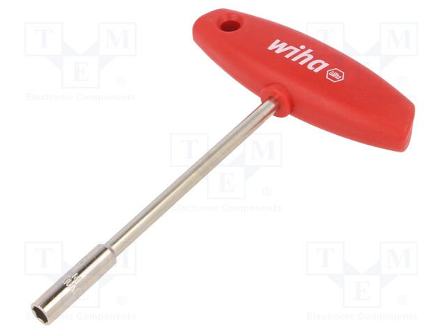 WRENCH: SOCKET SPANNER - HEX 6MM - CHROM-VANADIUM STEEL - Hylsyavaimet - WIHA.00966 - 1