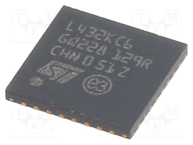 IC: STM32 ARM MIKRO-OHJAIN - 80MHZ - UFQFPN32 - 1,71÷3,6VDC - STM32L4 - ST mikrokontrollerit - STM32L432KCU6 - 1
