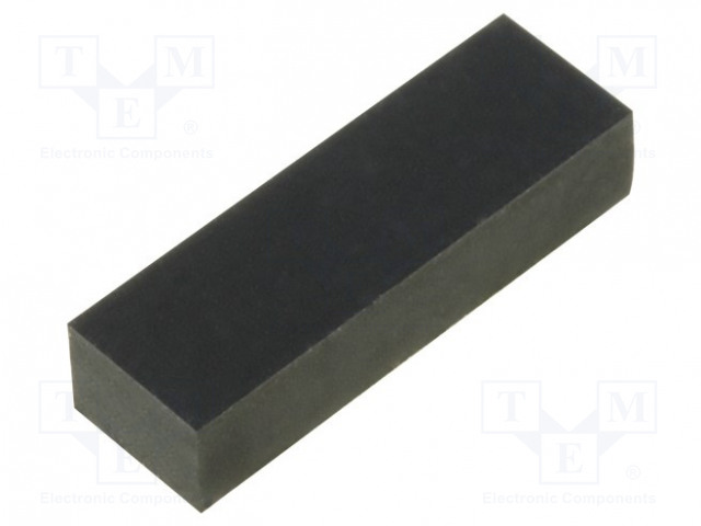 ITSELIIMAUTUVA JALKA - H: 3,6MM - MUSTA - KUMI - W: 16MM - L: 5MM - Koteloiden lisätarvikkeet - FIX-SF-160536 - 1