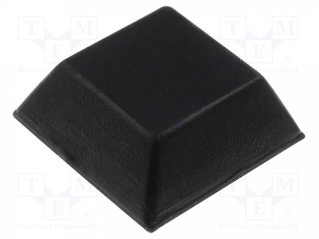 ITSELIIMAUTUVA JALKA - MUSTA - KUMI - A: 20MM - B: 14MM - C: 7,6MM - Koteloiden lisätarvikkeet - FIX-SF-006 - 1