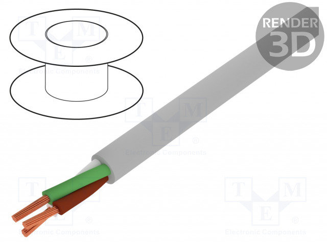 JOHTO - ELITRONIC® LIYY - 3X0,14MM2 - SUOJAAMATON - 250V - CU - LANKA - Suojaamattomat moninapakaapelit - TKD-0500186 - 1