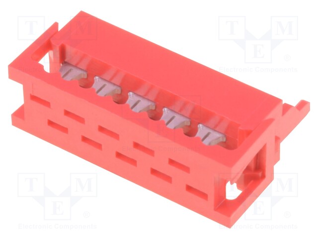 LIITIN: JOHTO-LEVY - PISTOKE - UROS - PIN: 10 - 1,5A - IDC - - 2X5 - Micro-Match liittimet, rasteri 1,27mm - DS1015-01-10R6 - 1