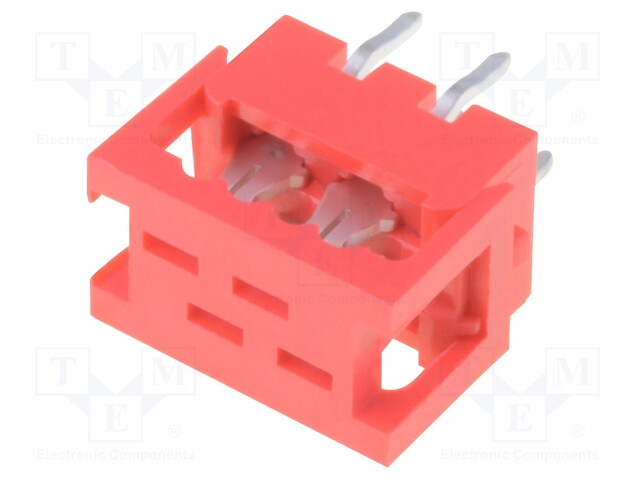 LIITIN: JOHTO-LEVY - SIIRTYMÄ - PIN: 4 - 1,5A - IDC,THT - PCB - Micro-Match liittimet, rasteri 1,27mm - DS1015-02-04R6 - 1