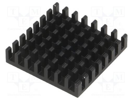 JÄÄHDYTYSLEVY - MUSTA - L: 29MM - W: 29MM - H: 6MM - ALUMIINI - Jäähdytyslevyt - ICKBGA29X29X6 - 1