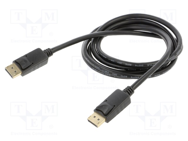 KAAPELI - DISPLAYPORT-PISTOKE,MOLEMMIN PUOLIN - DISPLAYPORT 1.2 - HDMI, DVI, DisplayPort johdot - SAVKABELCL-136 - 1