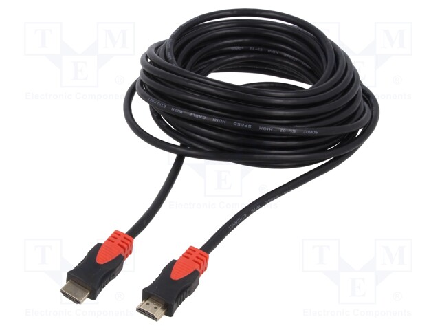 KAAPELI - HDMI-PISTOKE,MOLEMMIN PUOLIN - HDMI 2.0 - PIT: 3M - MUSTA - HDMI, DVI, DisplayPort johdot - SAVKABELCL-96 - 1