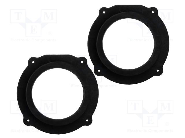 KAIUTTIMEN KOROKERENGAS - MDF - 165MM - AUDI - KYLLÄSTETTY - 2KPL - Kaiuttimen MDF soviterenkaat - D.MDF.AUDI06 - 1