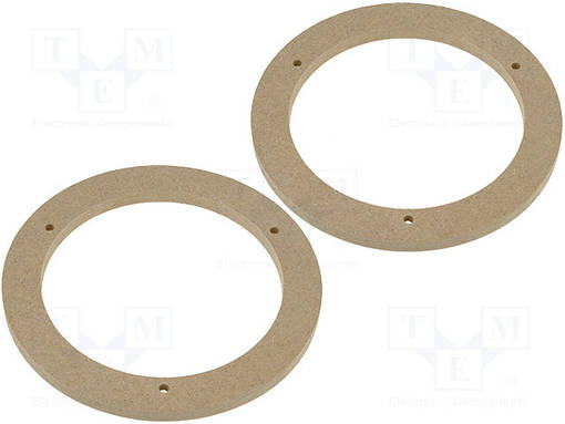 KAIUTTIMEN KOROKERENGAS - MDF - 165MM - NISSAN - KYLLÄSTETTY,MAALATTU - 2KPL - Kaiuttimen MDF soviterenkaat  - MDF-D.26 - 1