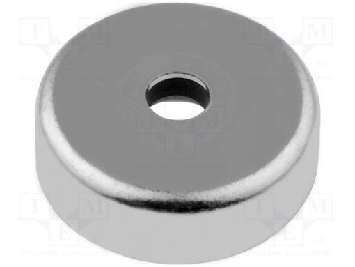 KESTOMAGNEETTI - KOVA FERRIITTI - 14N - Ø: 16MM - H: 4,5MM - TERÄS - Teollisuus magneetit - GN50.4-HF-16 - 1