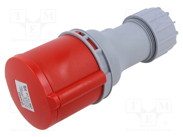 KOJELIITIN NAARAS - 32A - 400V - IEC 60309 - IP44 - AC liittimet ja rungot - QX-6 - 1