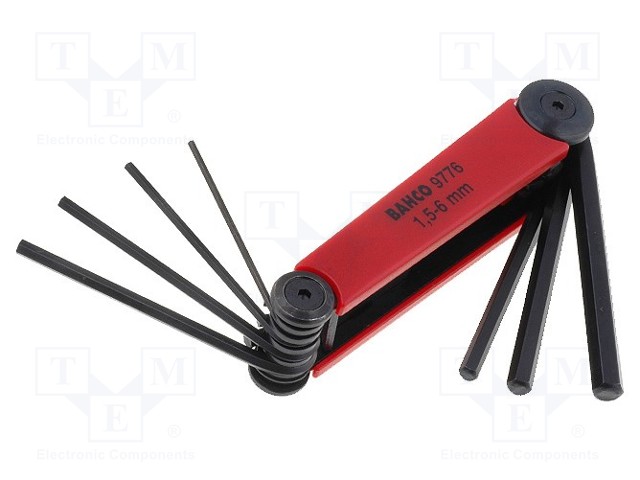 WRENCH: HEX KEY-SET - CHROM-VANADIUM STEEL - Kuusiokolo- ja TORX avaimet - SA.BE9776 - 1