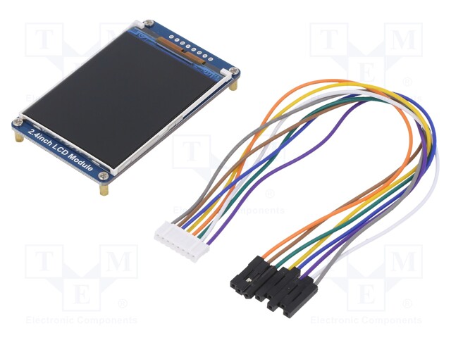 LCD NÄYTTÖ - GRAAFINEN,MATRIISI IPS - 240X320 - 70,5X43,3MM - 2,4" - Graafiset LCD-näytöt - WSH-18366 - 1