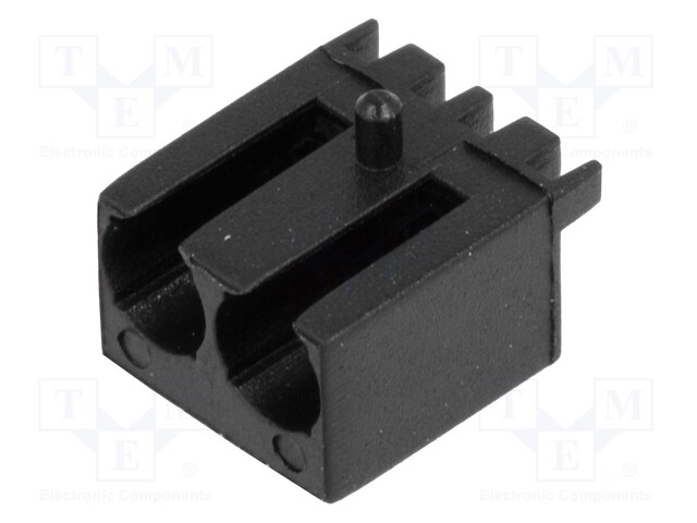 LED-DIODIN KOTELO - 3MM - POLYAMIDI - KULMAMALLI - MUSTA - UL94V-2 - LEDkaulukset - FIX-LEK-316 - 1