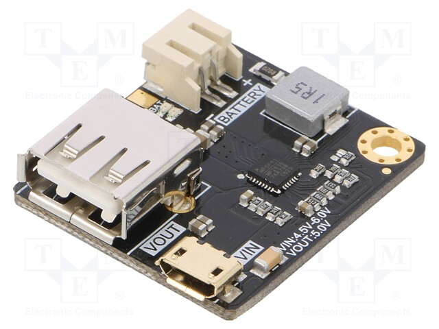 ROBOTIIKKALI-PO/LI-ION LATURI - 4,5÷6VDC - 5V - LÄHTÖJÄNNITE 5VDC - Latausmoduulit - DF-DFR0446 - 1