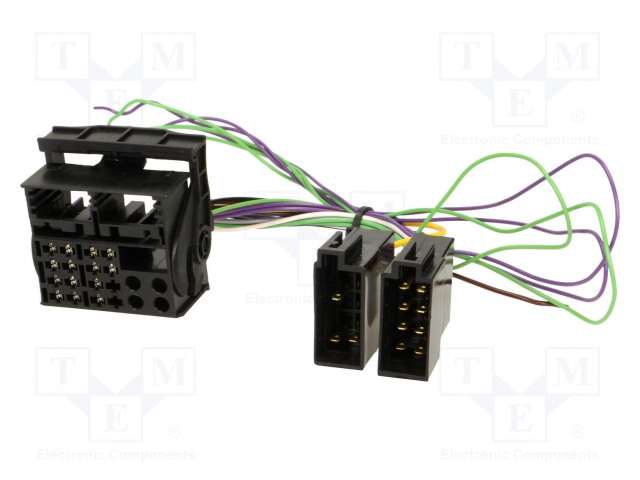 LIITIN - RADIO,ISO,QUADLOCK - VW - PIN: 16 - Merkkikohtaiset autoradioliittimet - ZRS-156 - 1