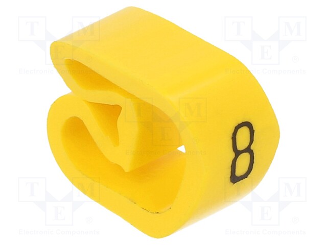 MERKIT - MERKINTÄ: 8 - 8÷16MM - PVC - KELTAINEN - -30÷80°C - CLI C - W: 11MM - Kaapeleiden merkintä - WM-0253411526 - 1