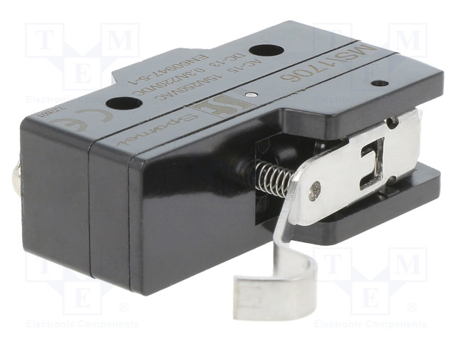 MIKROKYTKIN SNAP ACTION - 15A/250VAC - 0,3A/220VDC - SPDT - ON-(ON) - SANP ACTION mikrokytkimet - MS1706 - 1