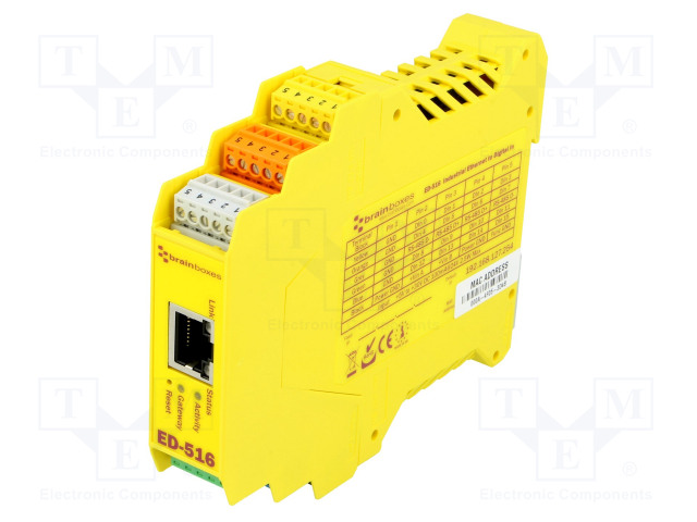 MODBUS PORTTI - PORTTIEN LUKU: 1 - 5÷30VDC - DIN-KISKOLLE - ETHERNET - Teollisuusverkot - ED-516 - 1