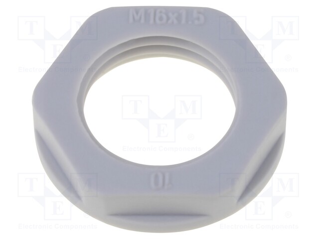 MUTTERI - M12 - POLYAMIDI - 19MM - HARMAA - KIERRE: METRINEN - NOUSU: 1,5 - Läpivientikappaleiden mutterit - HELU-97816 - 1