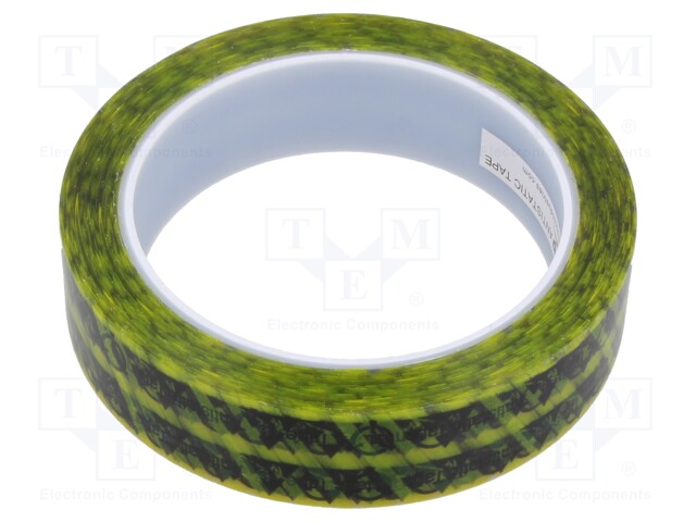 PAKKAUSTEIPPI - ESD - L: 65,8M - W: 24MM - PAKS.: 0,06MM - 10÷100GOHM - ESD teipit ja etiketit - SCS-242276 - 1